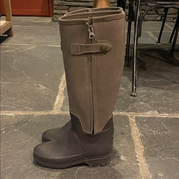 Women's Winter & Rain Boots - Olive Green - Picture 3 of 4